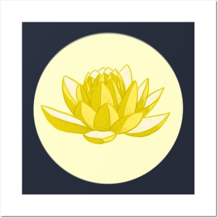 Banana Flower Lotus Posters and Art